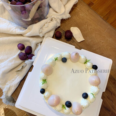Lychee Chiffon cake